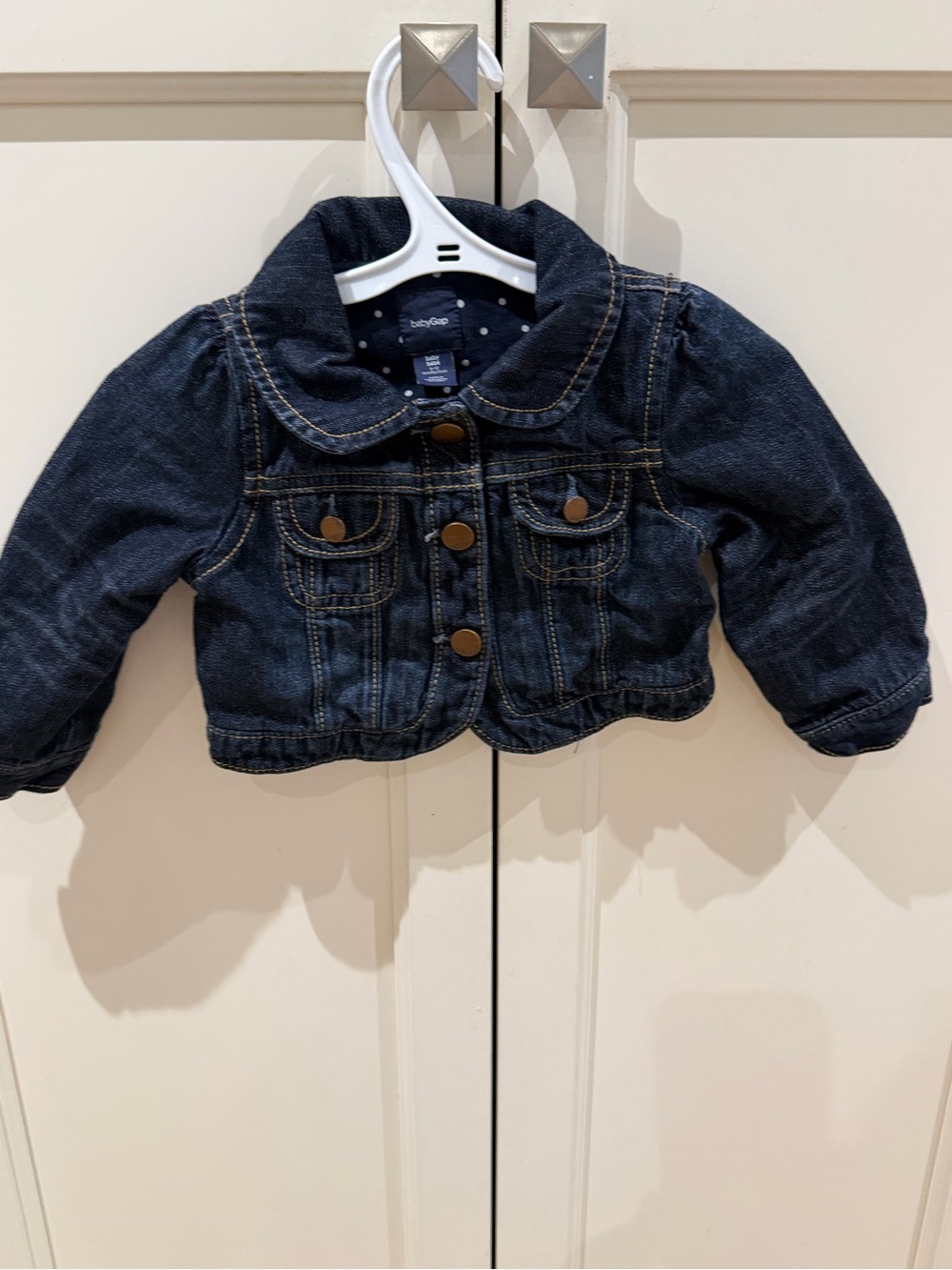 GAP 6-12m Dark Blue Denim Kids Jacket